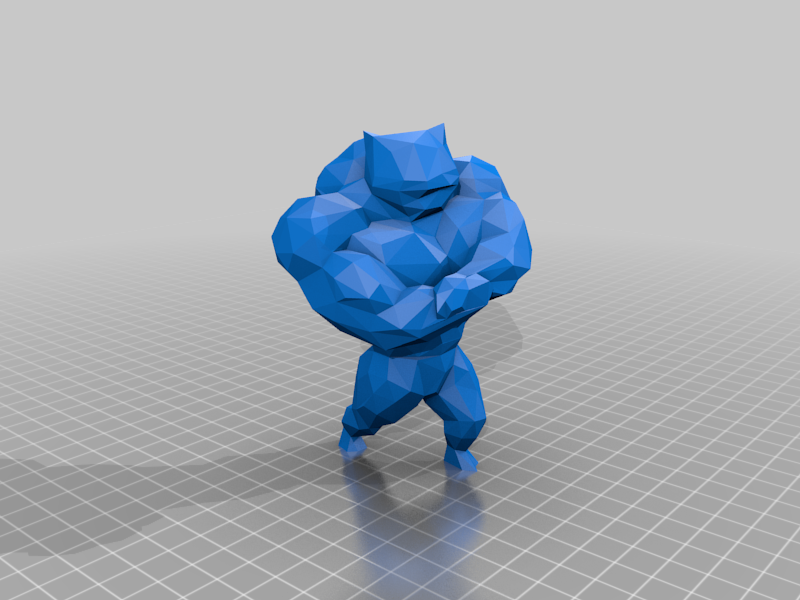 Low Poly Swole Bulbasaur — thumbnail 2