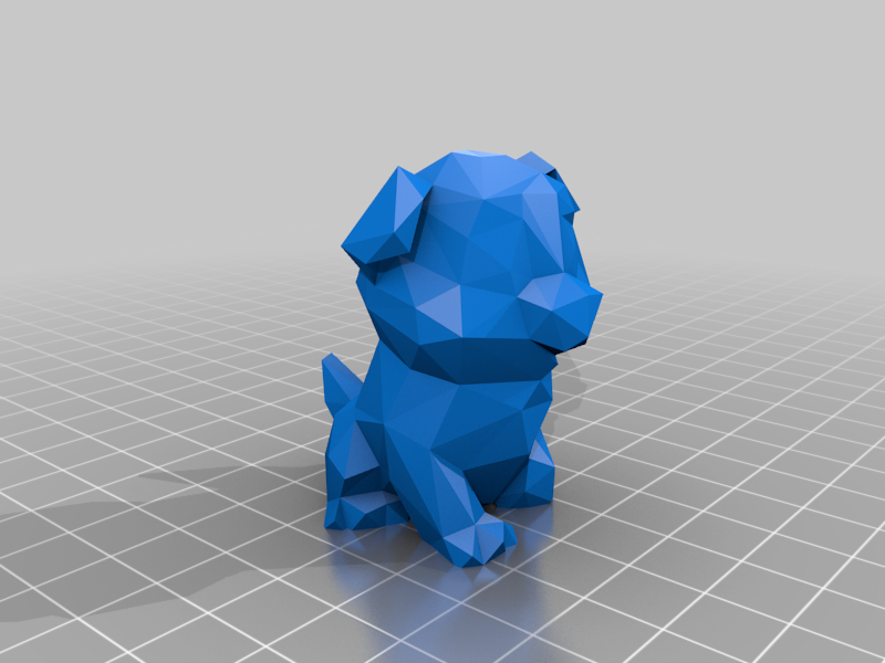 Low Poly Creality Test Dog