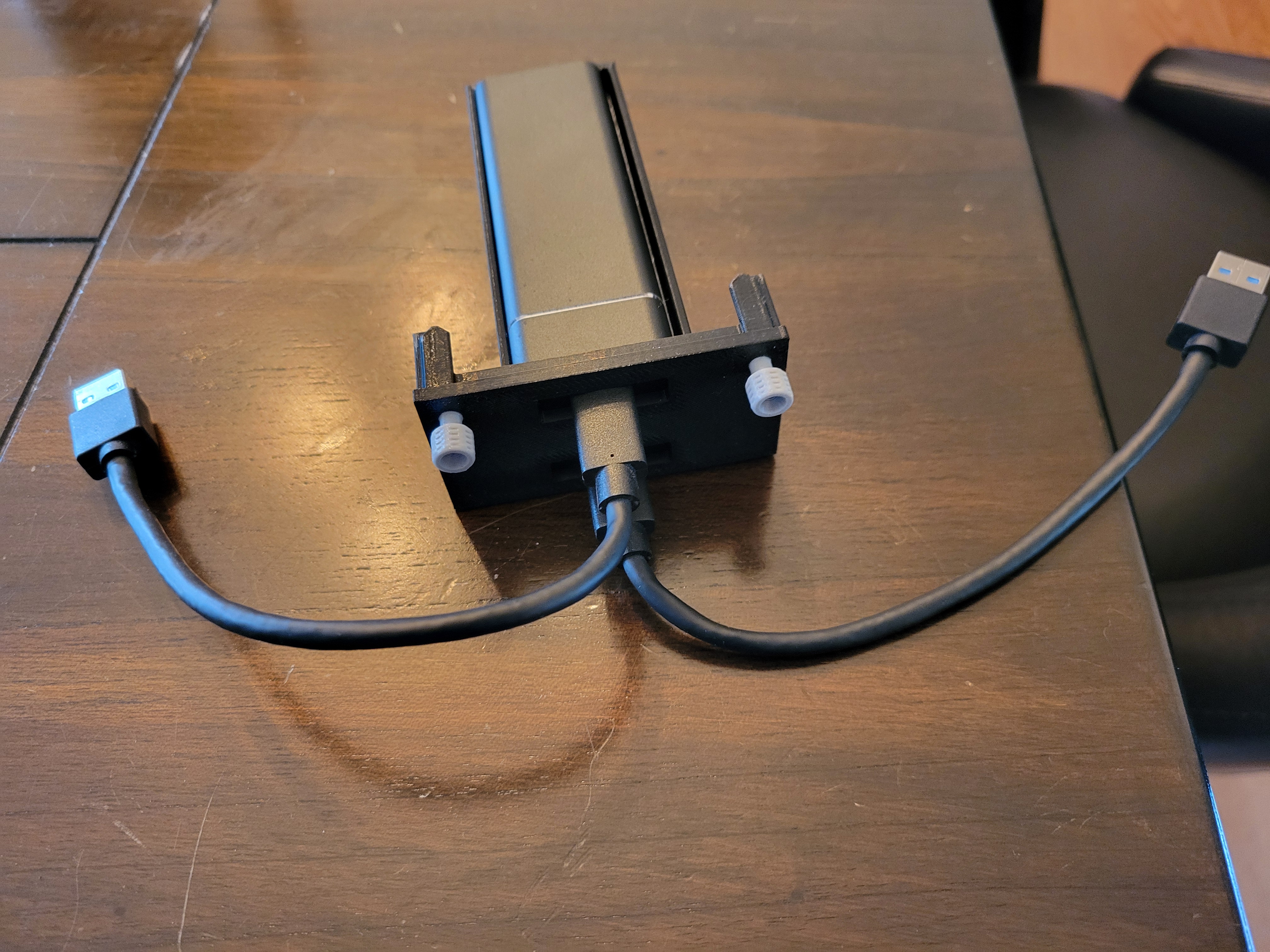 1U Modular Tray for m.2 USB Enclosures 3D model thumbnail