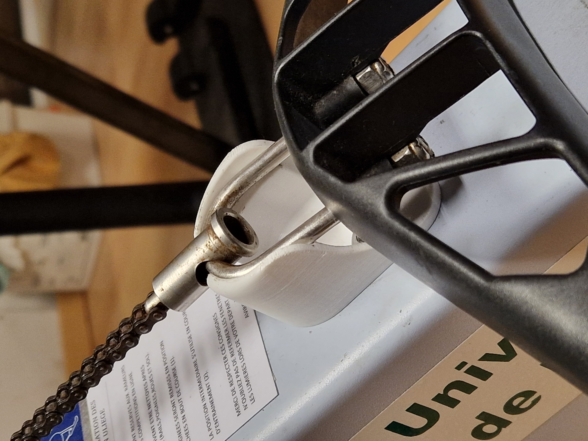 Handle support for Concept 2 rower