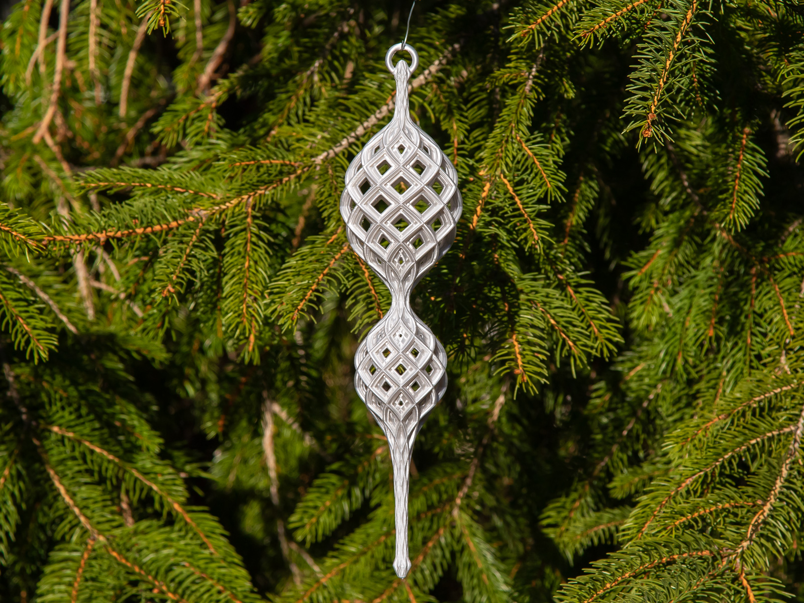 Lattice Christmas Finial 2024