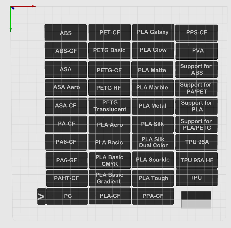 RepRack Labels for ALL Bambu Labs Filament by quietsnow