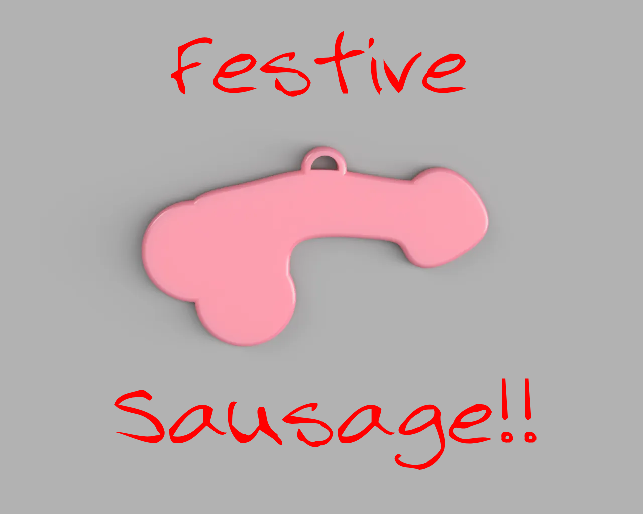 Festive Sausage Christmas Decoration
