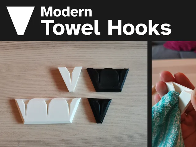 Modern Towel Hooks - V-shaped (10 variations)