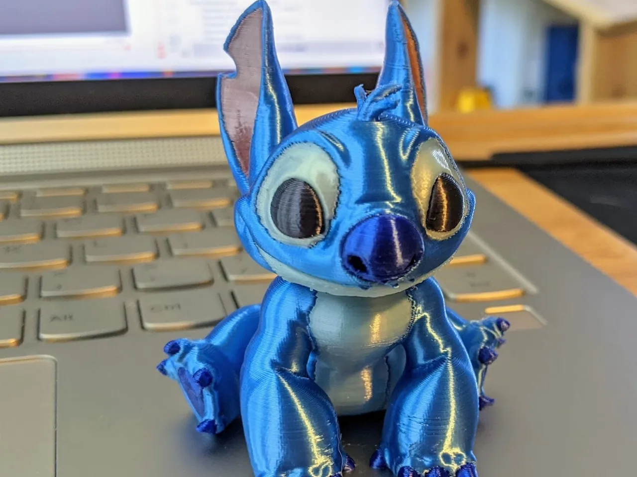 Painted Stitch From Lilo Stitch By Justin Download Free Stl Model Printables Com
