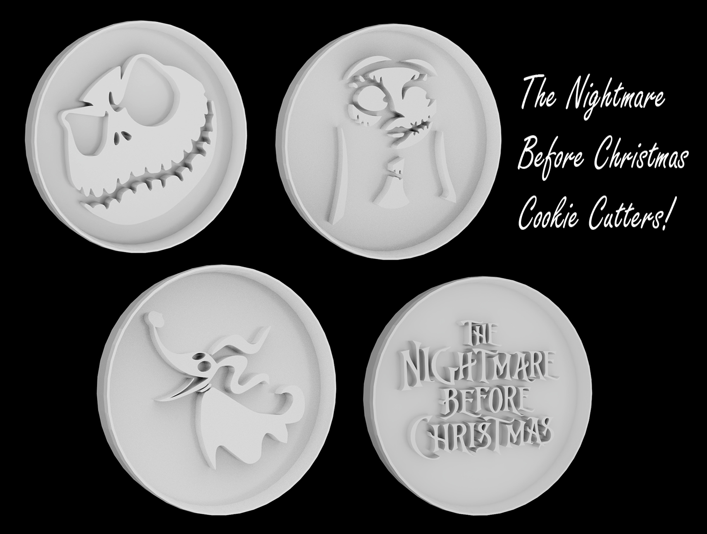 The Nightmare Before Christmas Cookie Cutters
