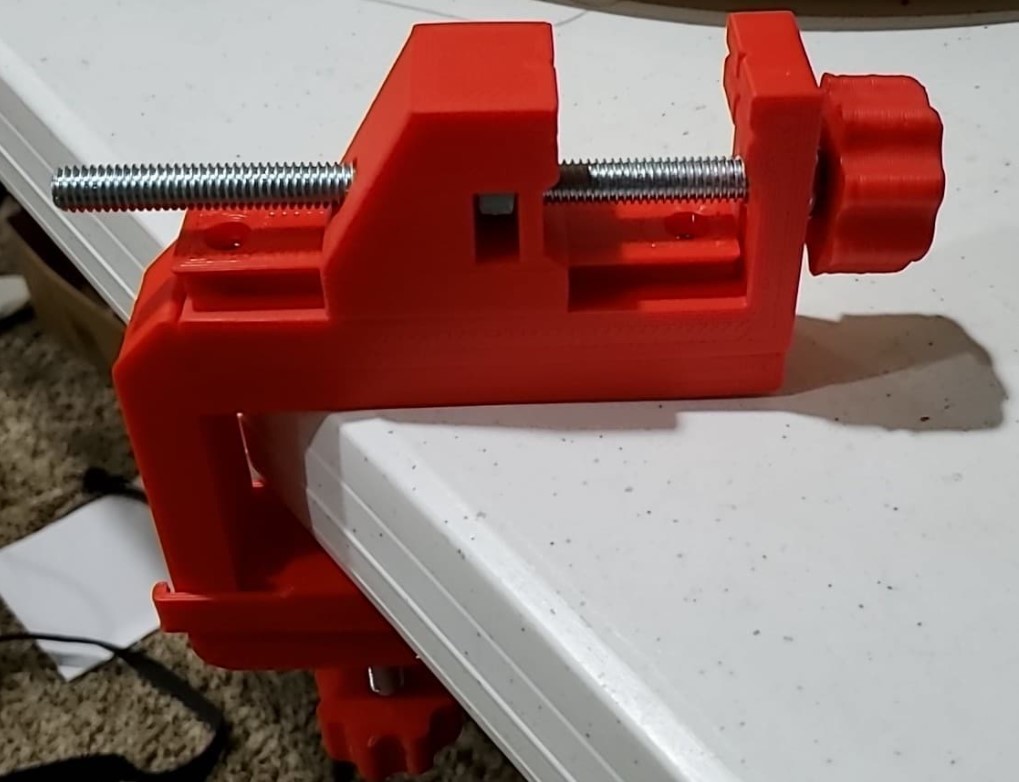 Bench Vise using 3/8 Bolts , Table Clamp