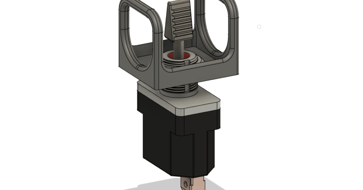 Space Shuttle Toggle Switch Guard by ImAThingsGuy Download free STL