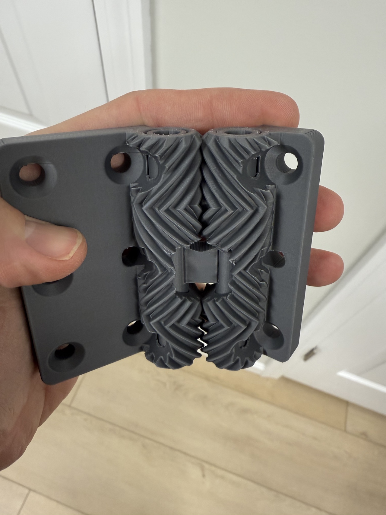 Print in Place Geared Hinge - Countersunk Holes