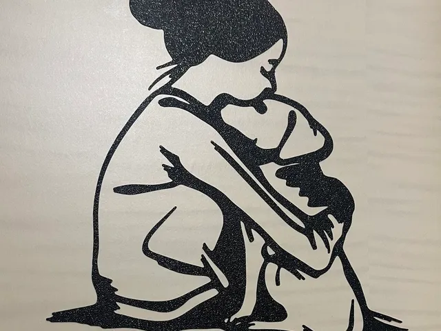 Wall art - Woman with Dog