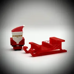 Santa and Sleigh (blocky)