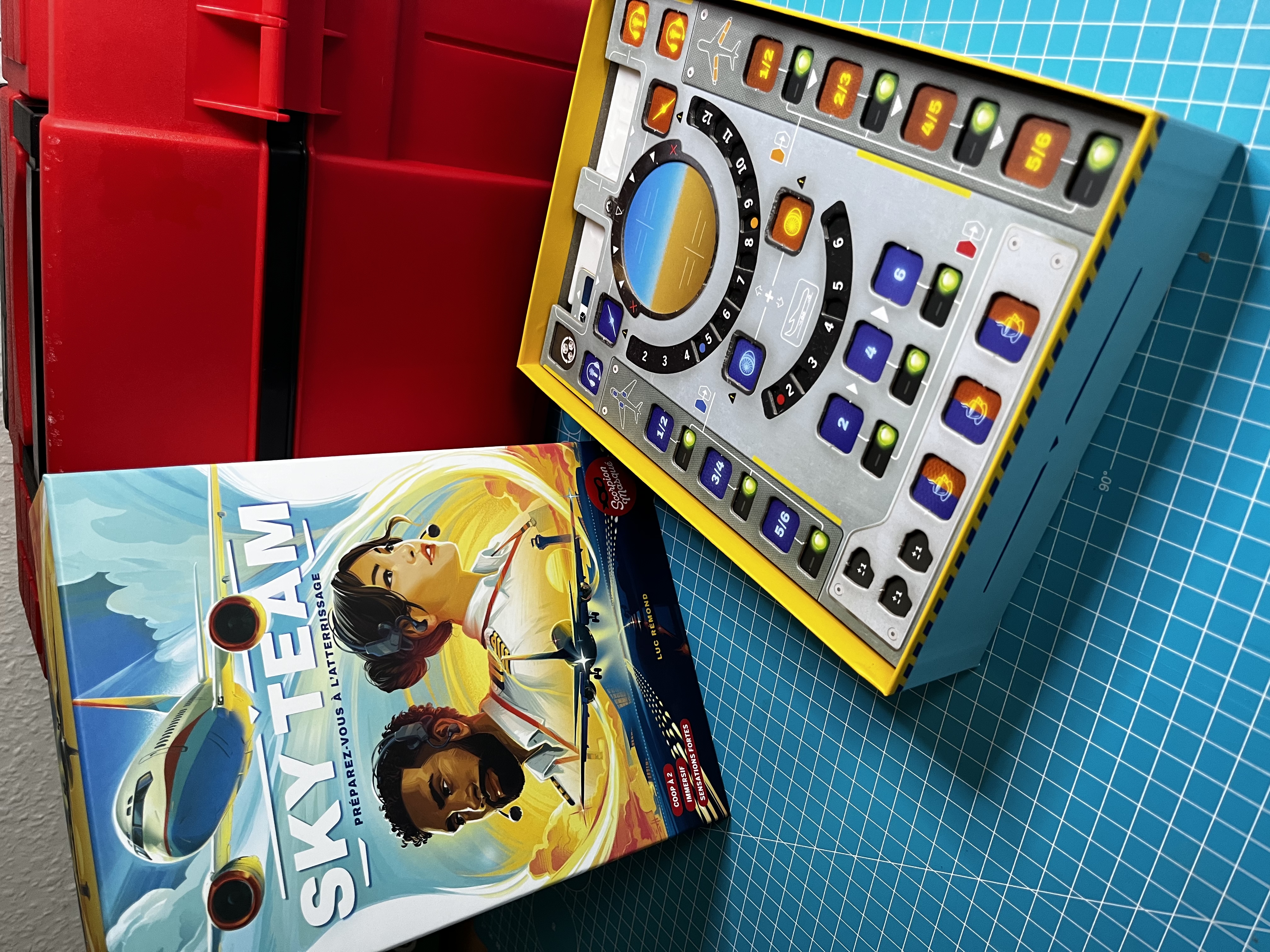 Sky Team tray and beautifying tokens