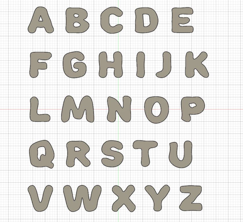 Handmade-Style Alphabet, scalable