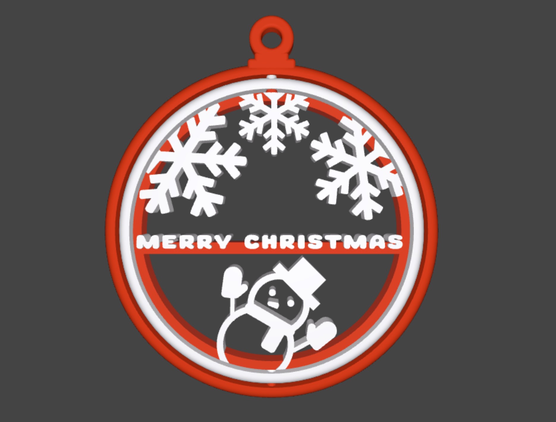 Ornament hanging for Christmas tree swivel
