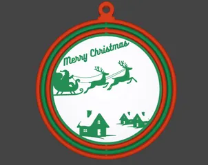 Ornament 2 hanging for Christmas tree swivel