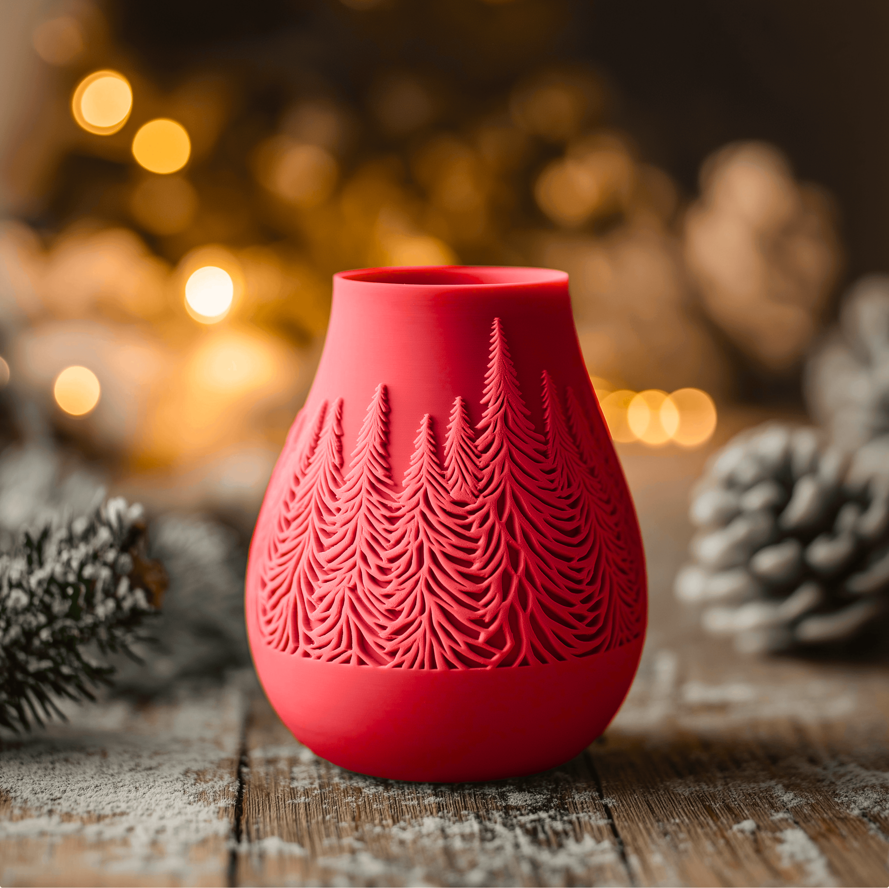 Snowlit Vase