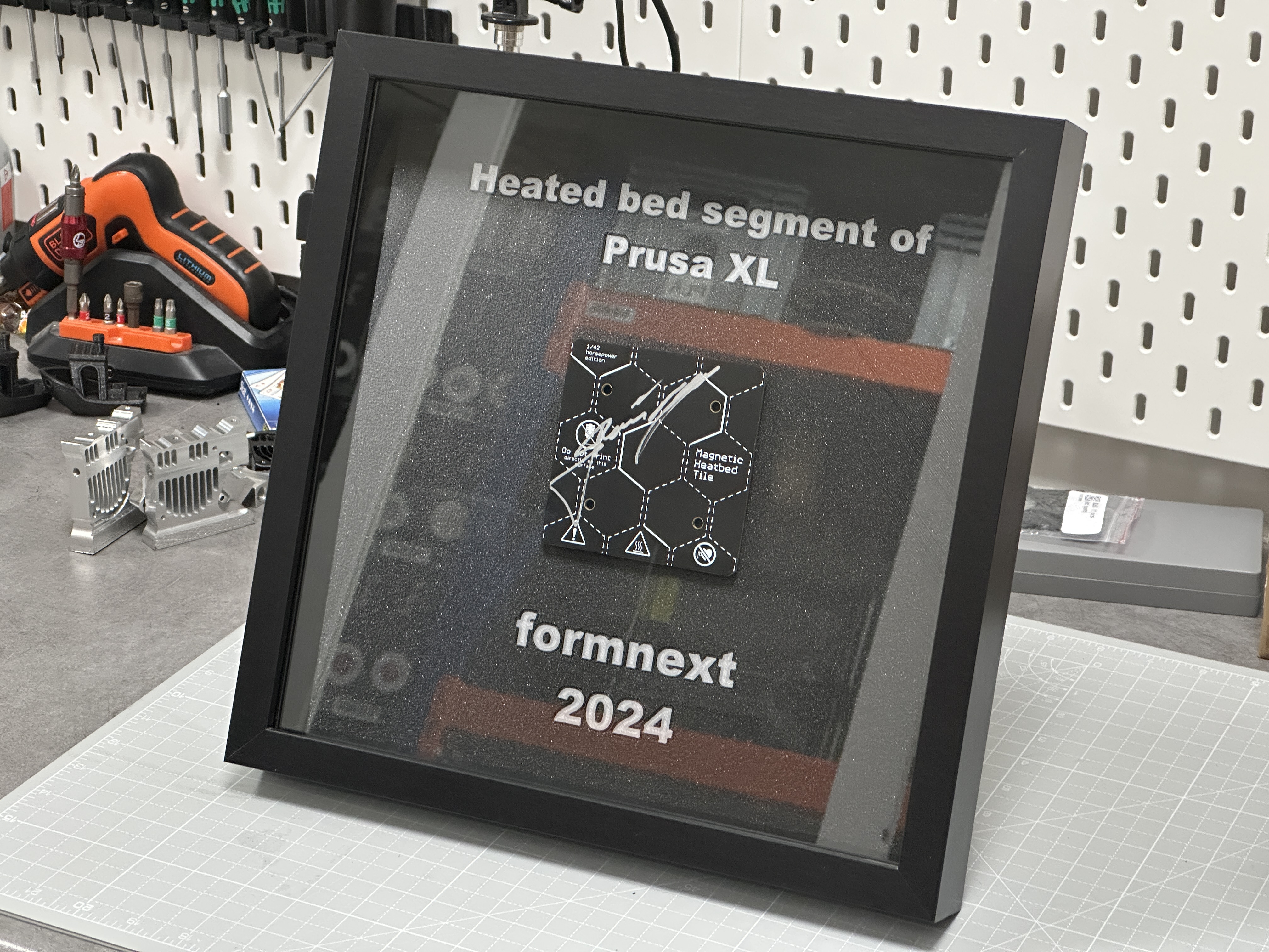 Frame for heated bed segment of Prusa XL