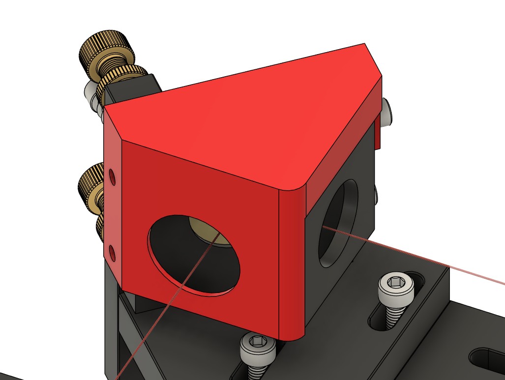 CO2 laser mirror dust cover