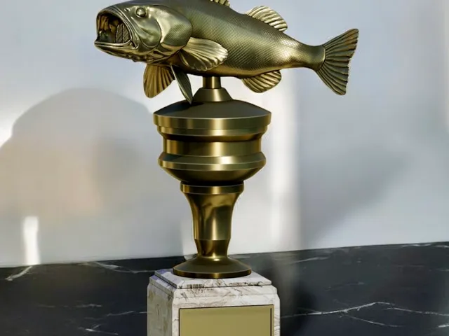 Largemouth Bass Trophy Cup – Design 3