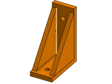 Soporte en L grande para estructura 2020 a base MDF