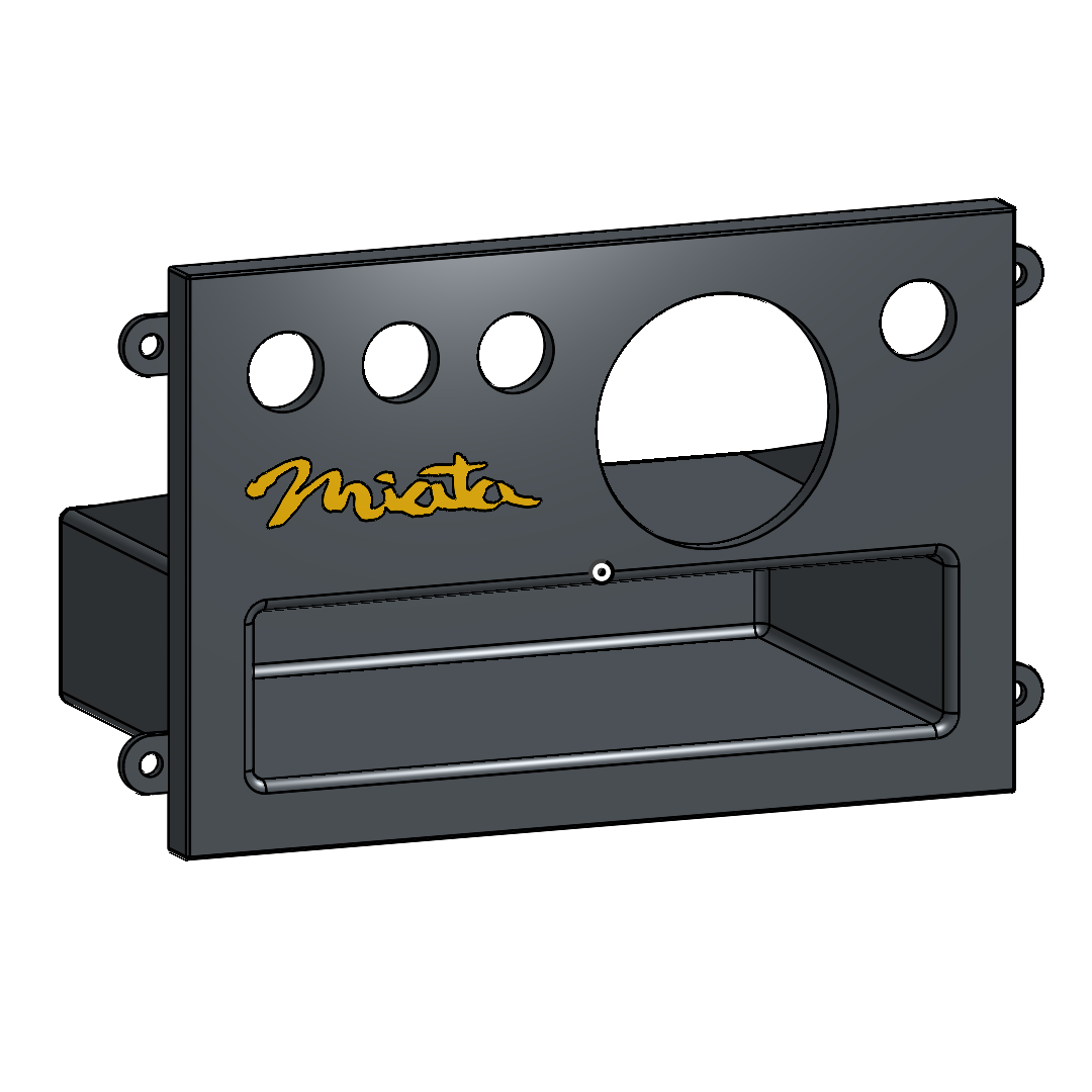 Miata NA Radio Plate