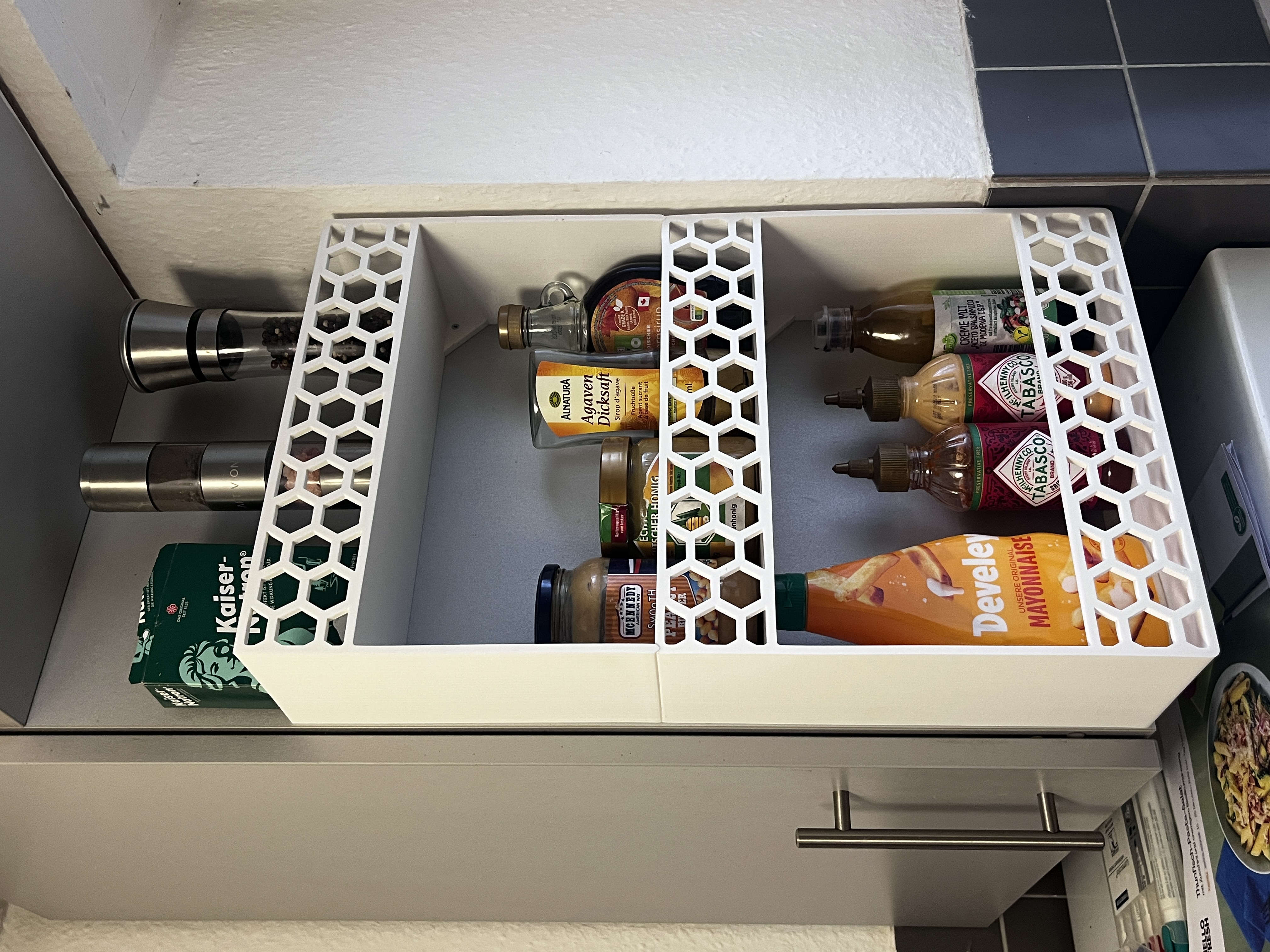 Big Rack with Hexagonal Pattern and Wall Mount for household & kitchen — miniatura 2
