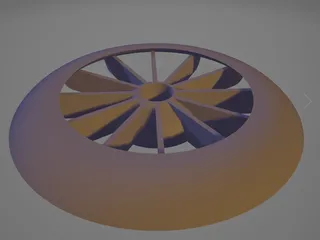 Fan for Electric Motor by ItommI | Download free STL model | Printables.com