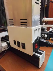 Ender 3 PSU cover with 3 switch slots