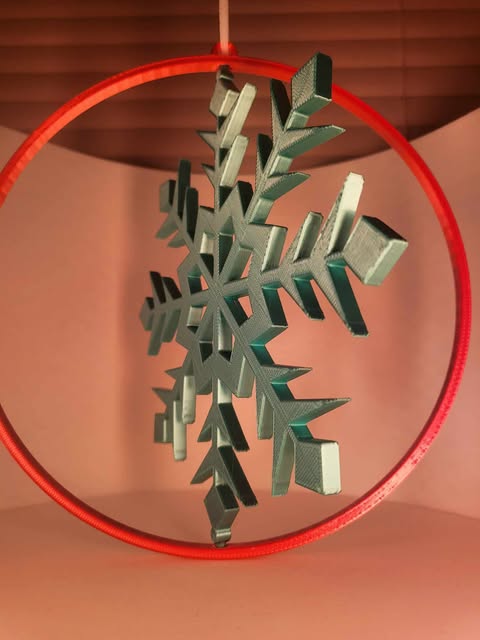 Christmas - Rotating snowflake / Vánoce - Rotující sněhová vločka