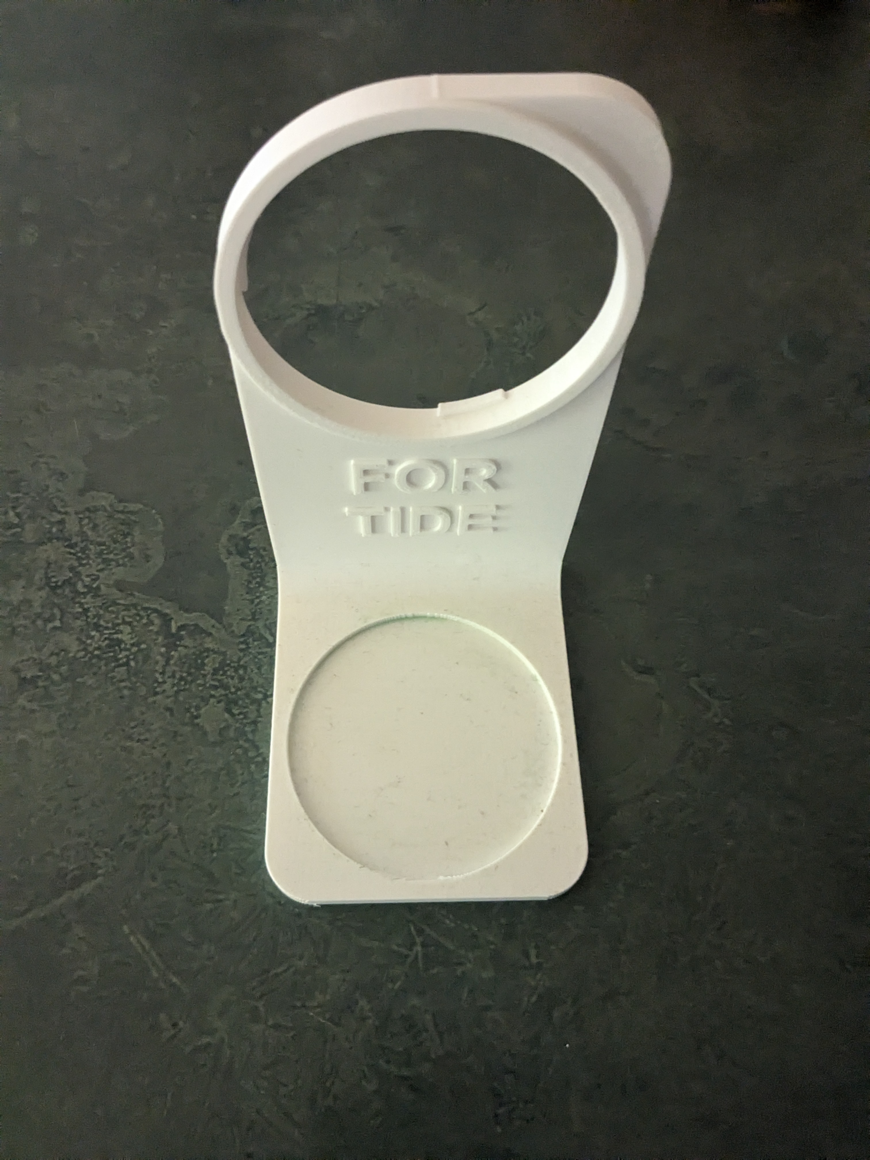 Tide detergent cup holder