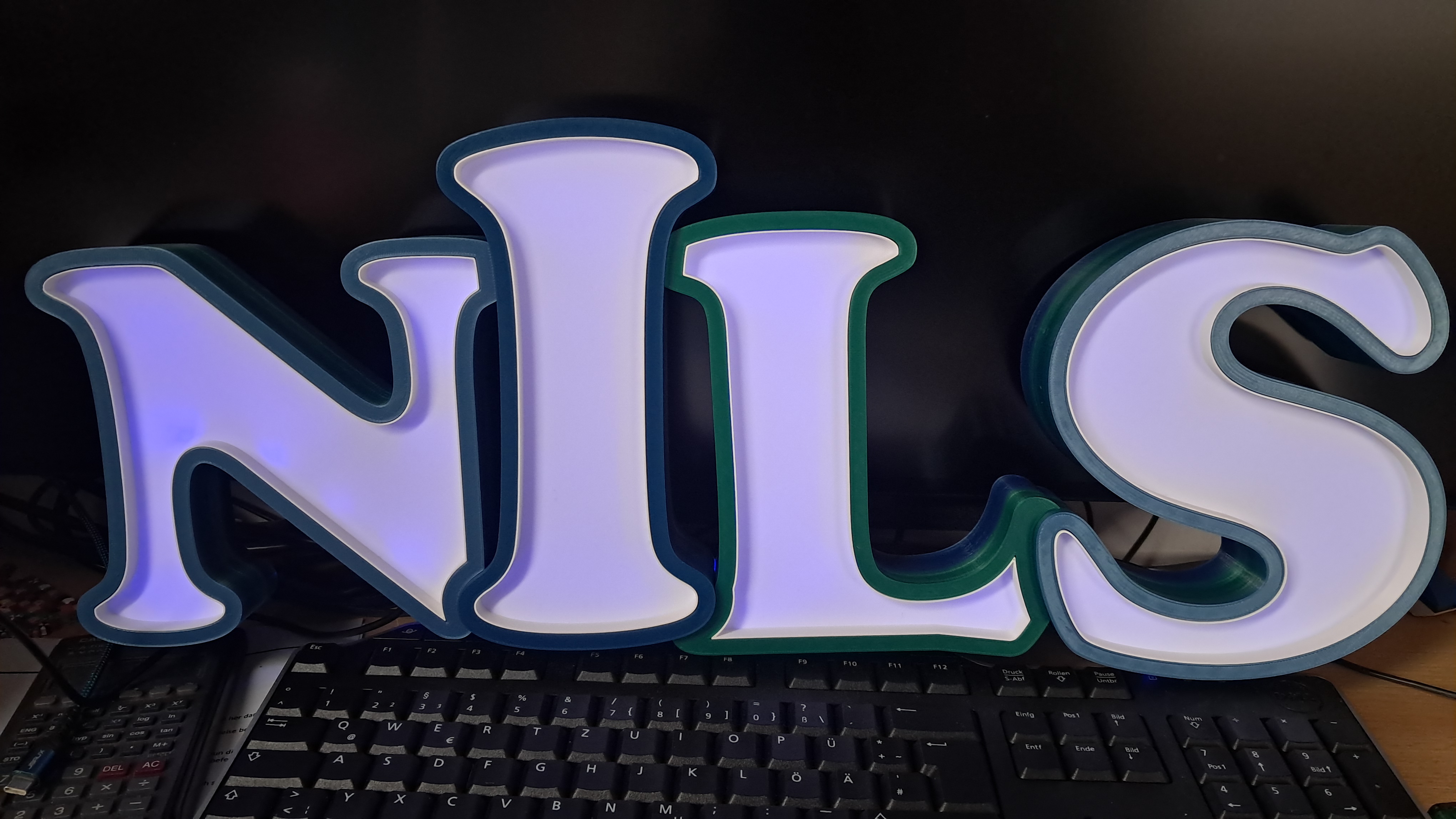 NILS   LED name lamp, Namenslampe