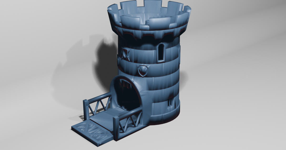 medieval dice tower por olaf | Descargar modelo STL gratuito ...