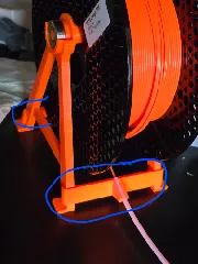 Larger connectors for Hanging Spool Holder with PTFE tube holder