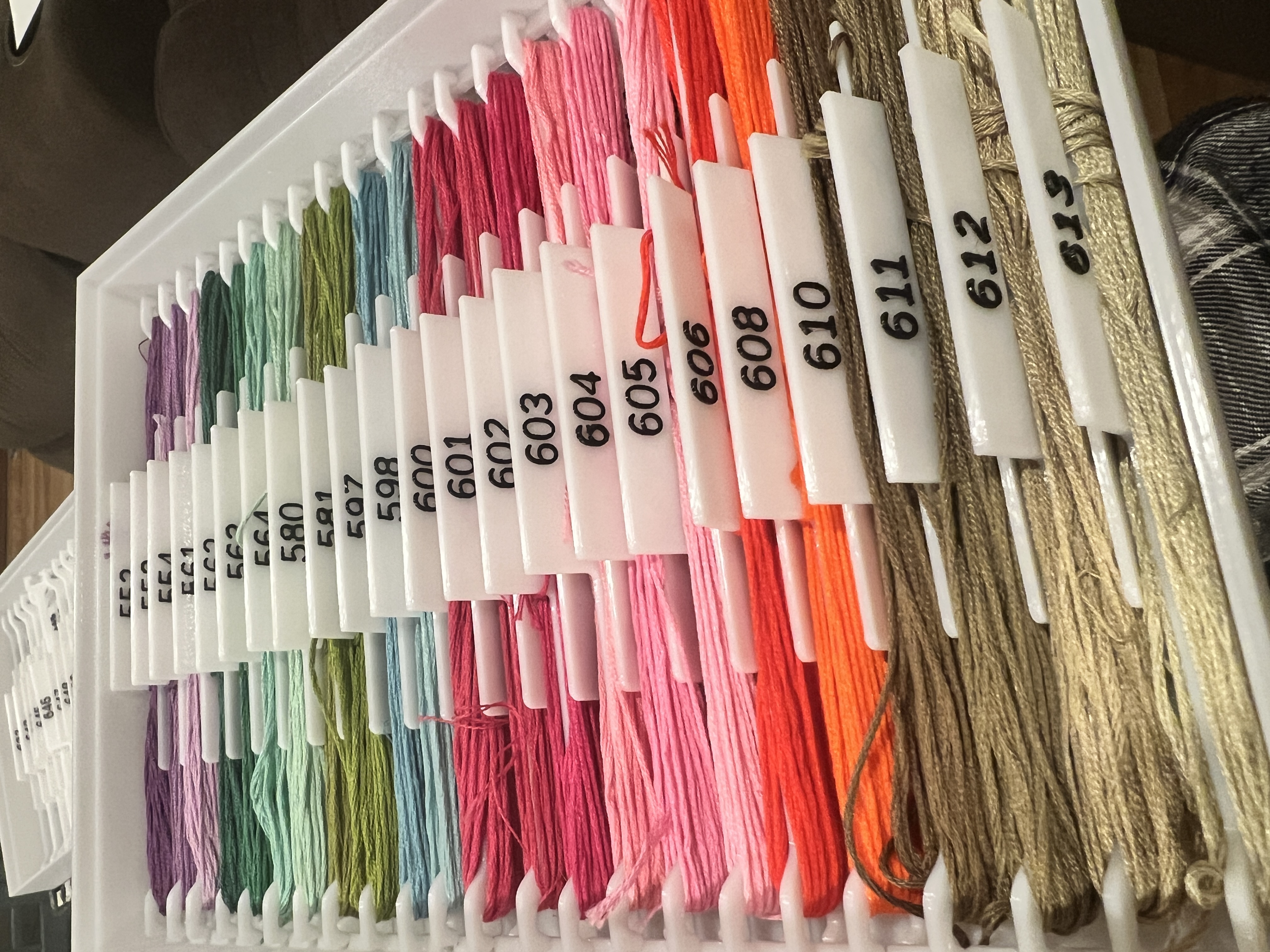 Customizable Embroidery Floss Bobbins with Labels