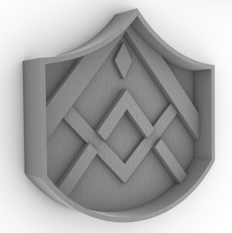 Cookie Cutter ~ Drafting Compass Shield Design