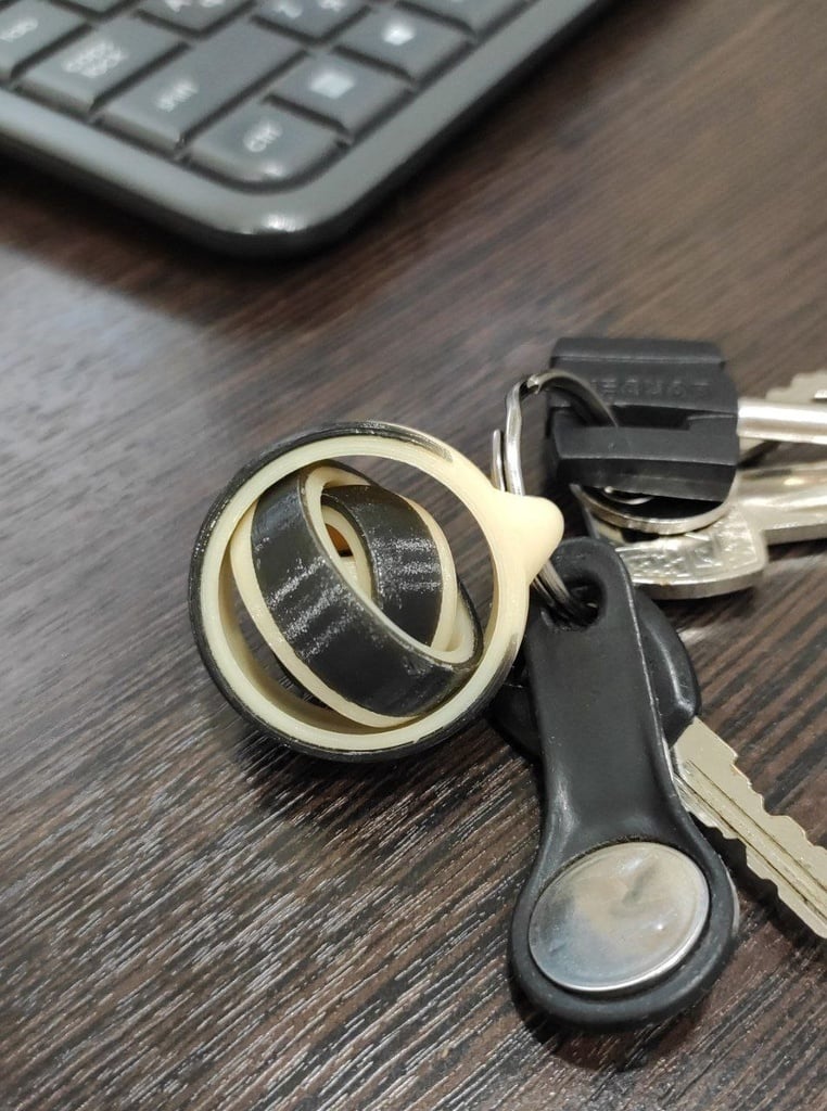 Gyroscopic keychains