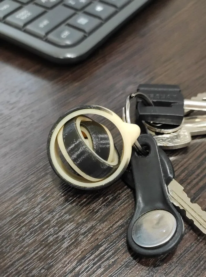 Gyroscopic keychains by Gedweb | Download free STL model | Printables.com