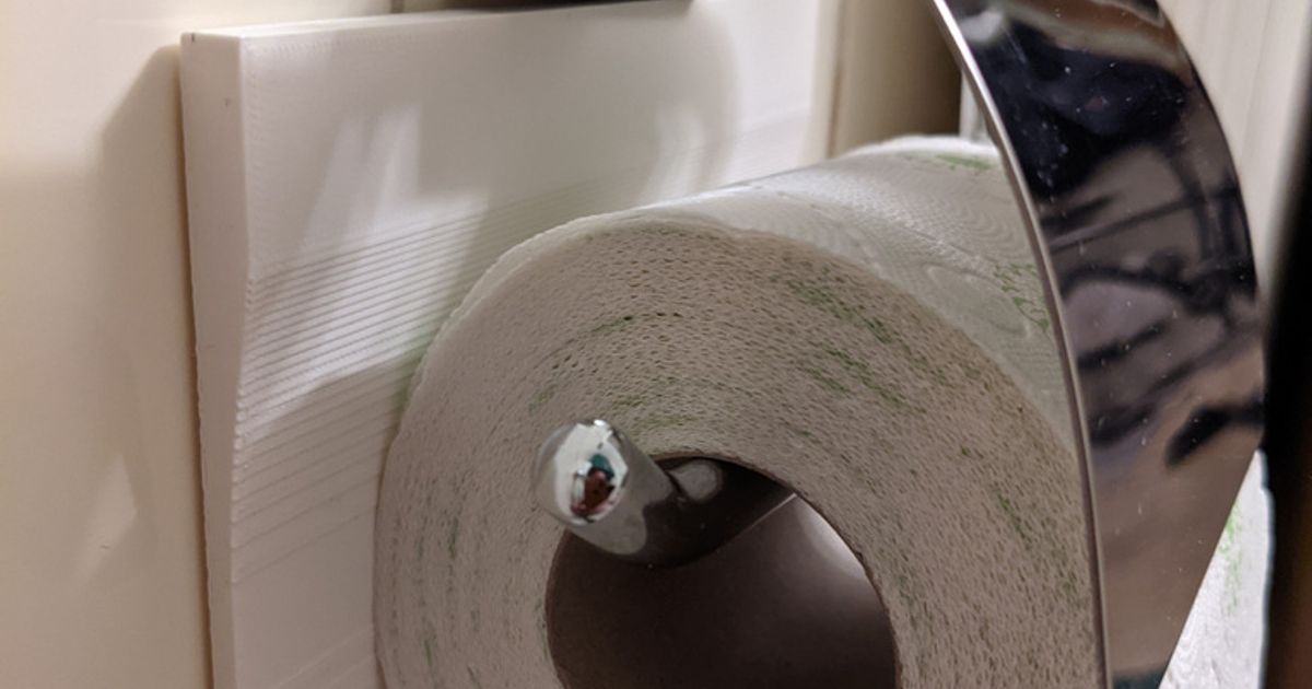 Toilet Paper Wall Spacer ;) by wintees Download free STL model