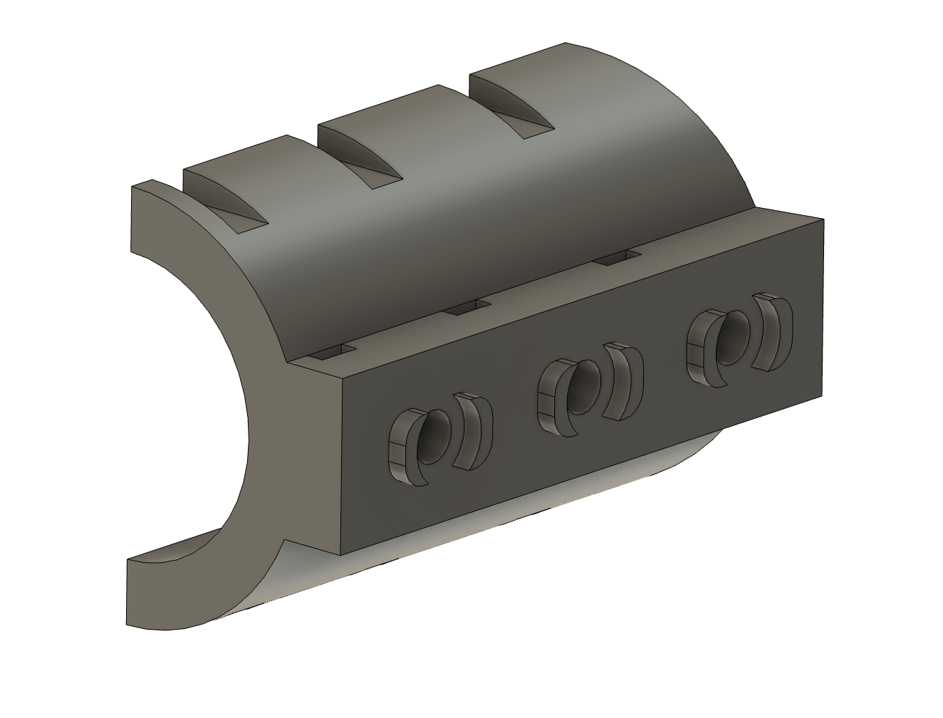 Miniatura 2 do modelo 3D M lok flashlight mount