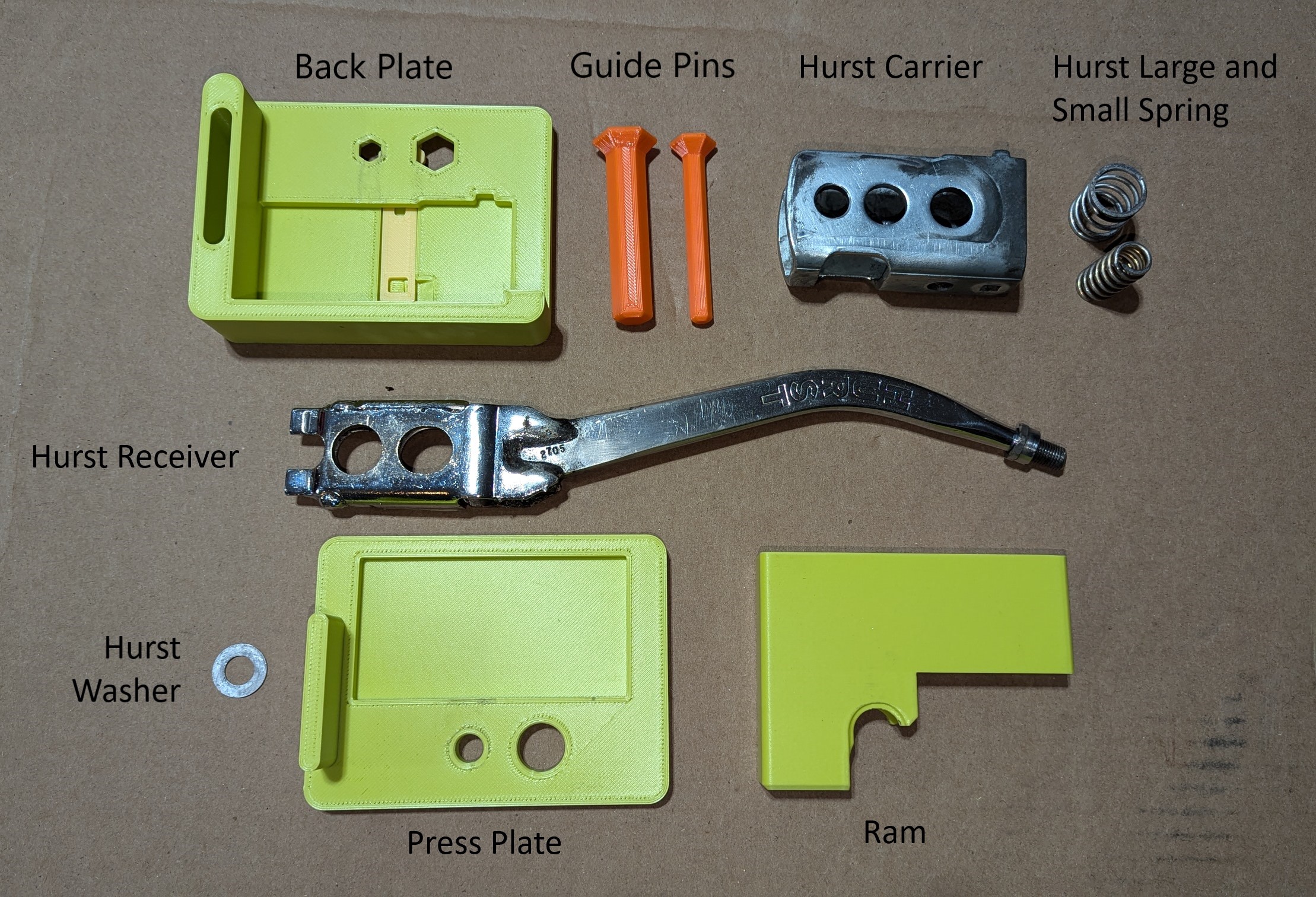 Hurst Competition Plus Shift Carrier Assembly Fixture / Jig