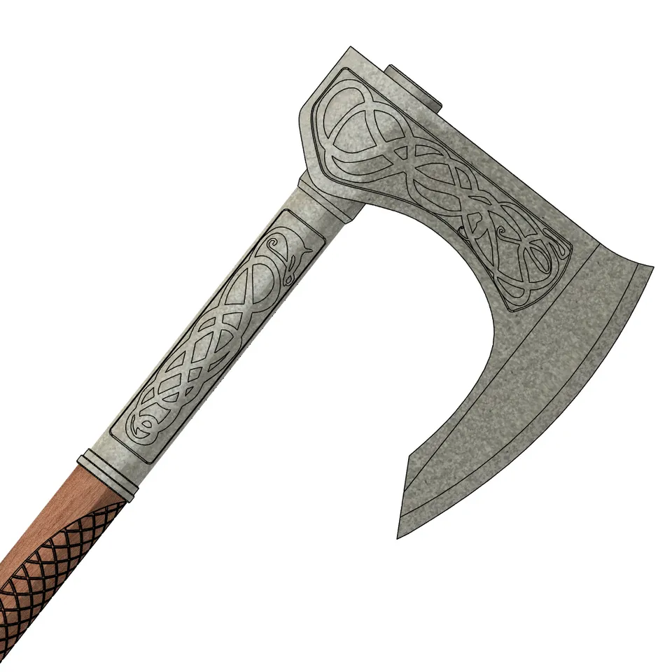 STL file Assassin's Creed: Valhalla - Eivor's axe 3D model 🪓・3D