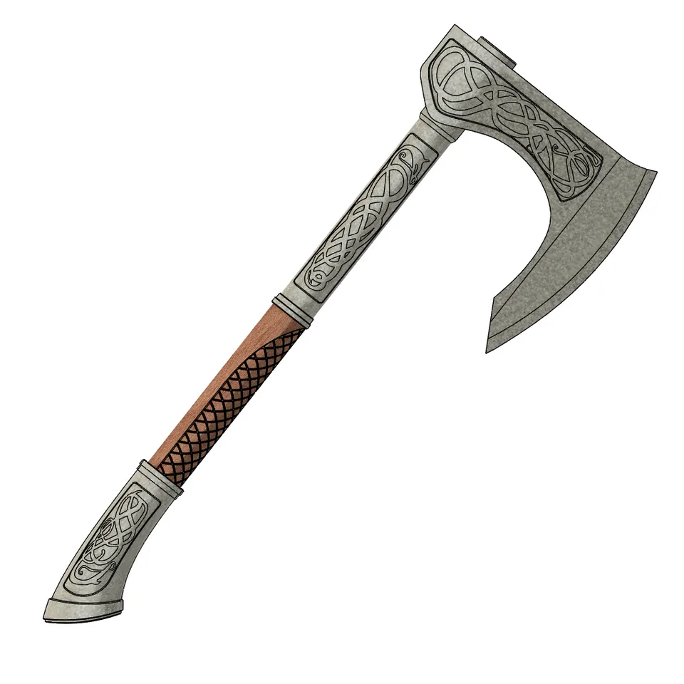 STL file Assassin's Creed: Valhalla - Eivor's axe 3D model 🪓・3D