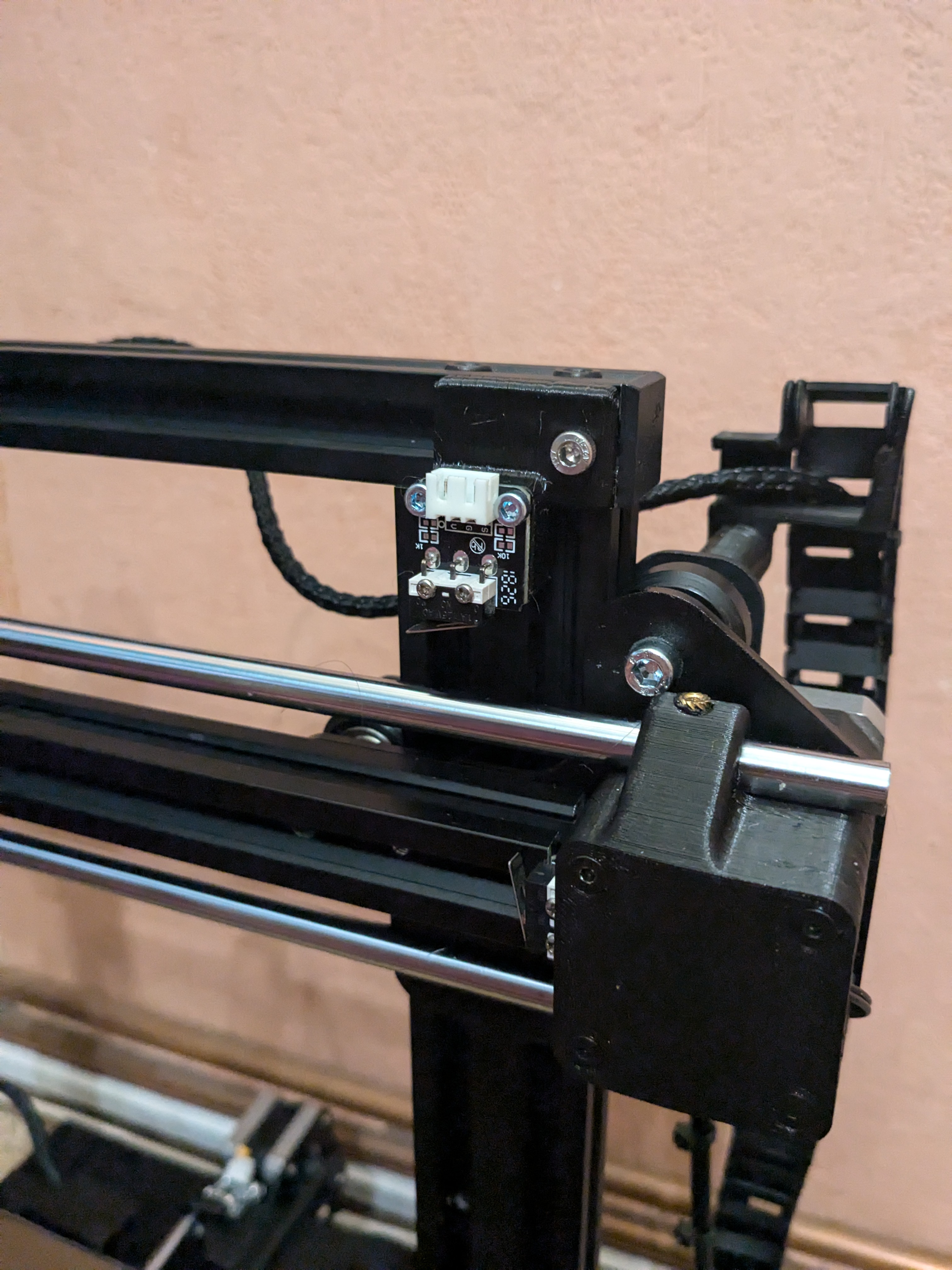 Z axis calibration endstop mounts for smooth rod driven Ender 3