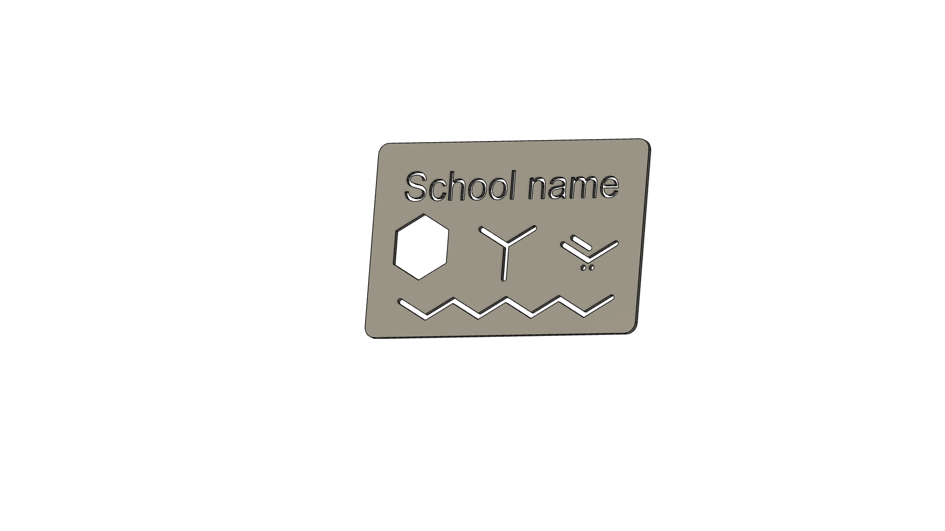 chemistry stencil card