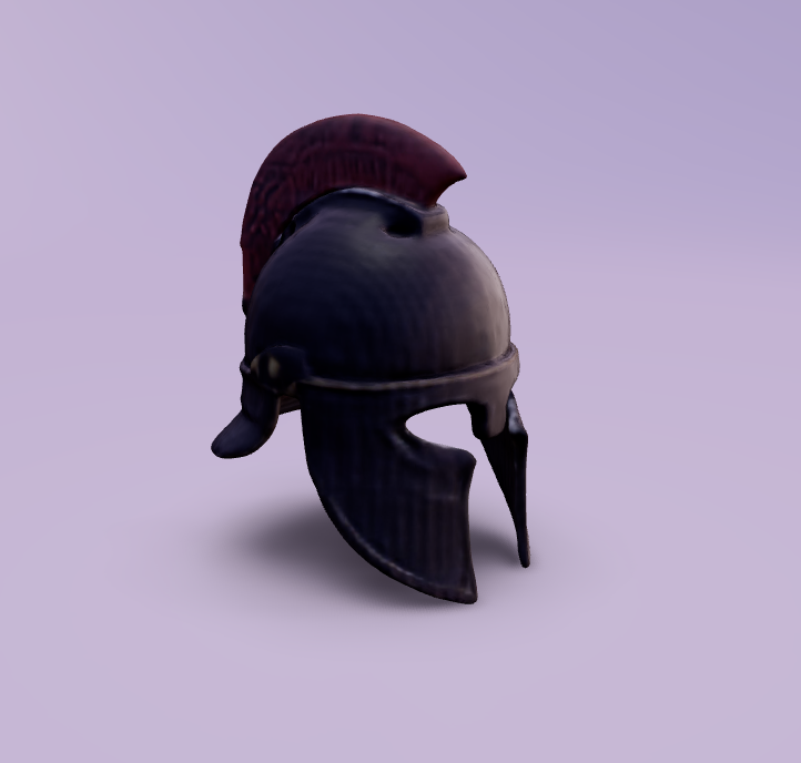 Black gladiator helmet