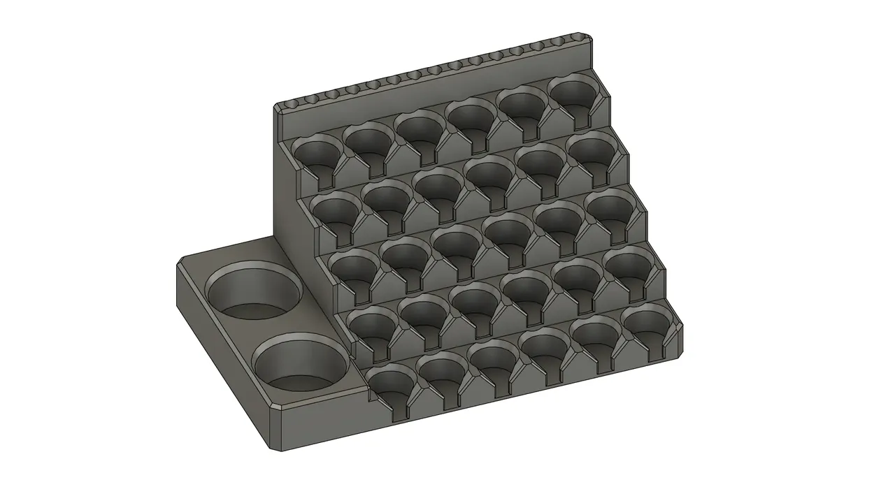 200ml Vallejo Earth Texture Bottle Holder for Pegboard by PH, Download  free STL model