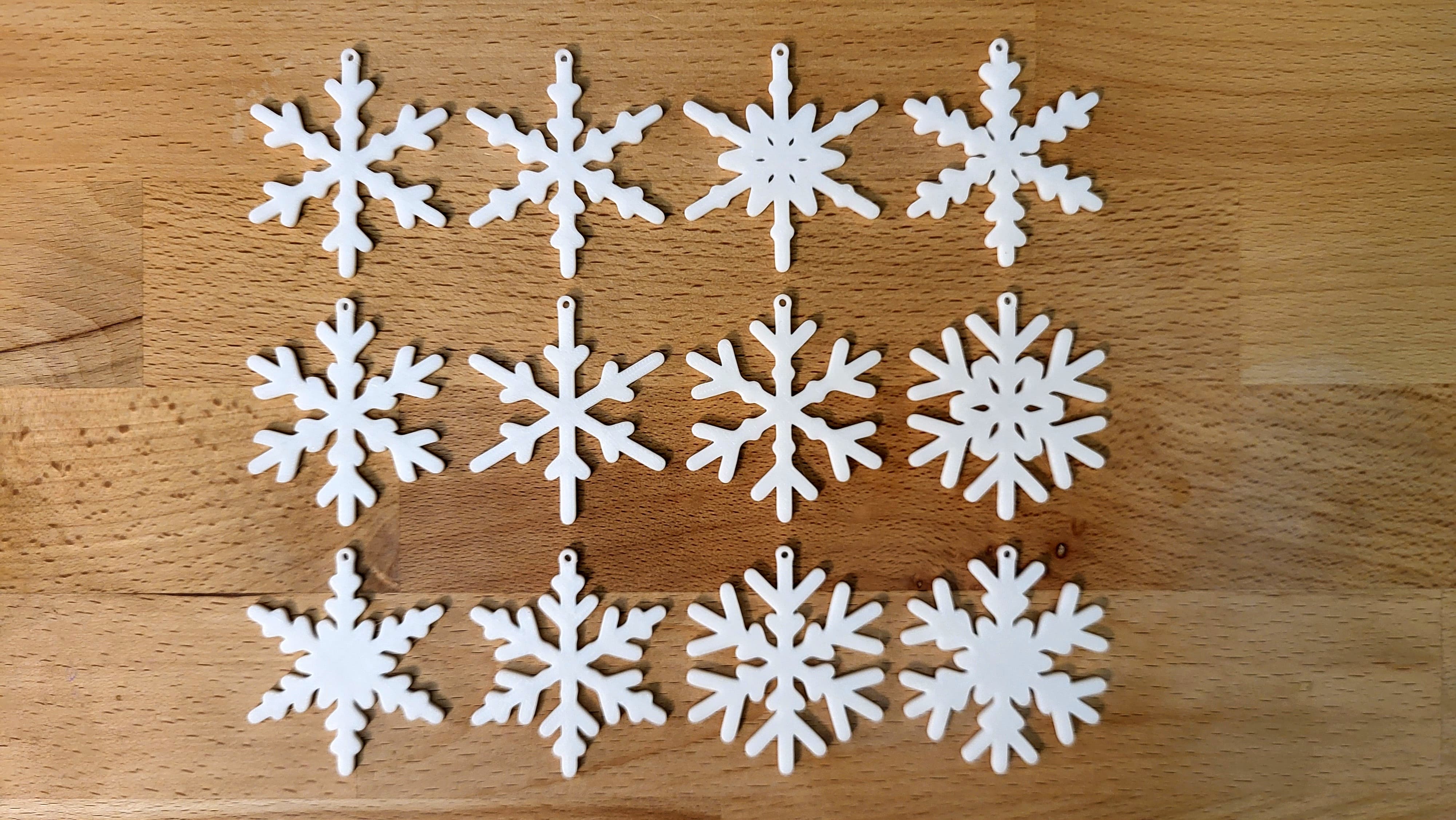 Snowflakes 3rd set for christmas tree decoration