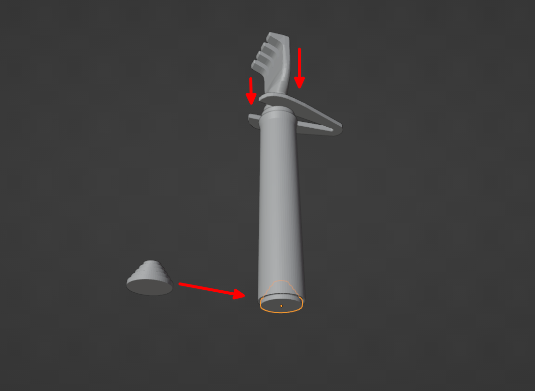 Miniatura 3 do modelo 3D Collapsible  backscratcher