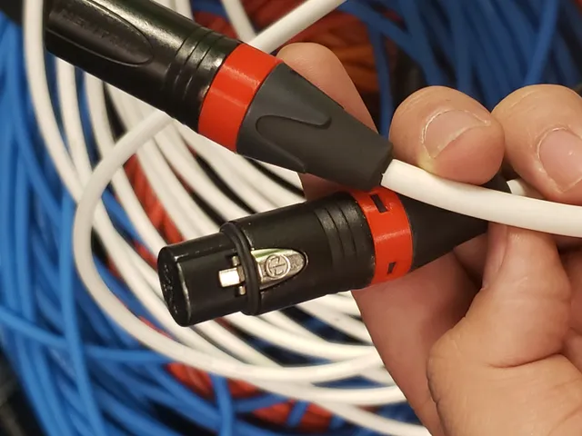 XLR Cable Identification Color Ring