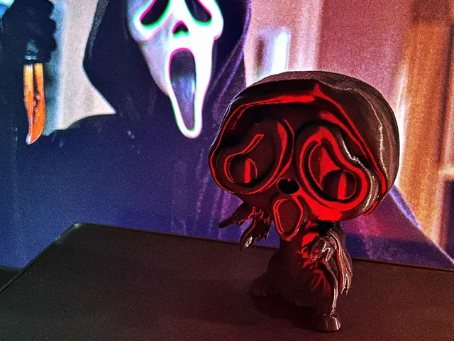 Funko-like Figure of Ghostface from Scream